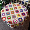 Handmade Granny Square Crochet Throw Blanket