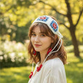 Hand-crocheted vintage granny square headband