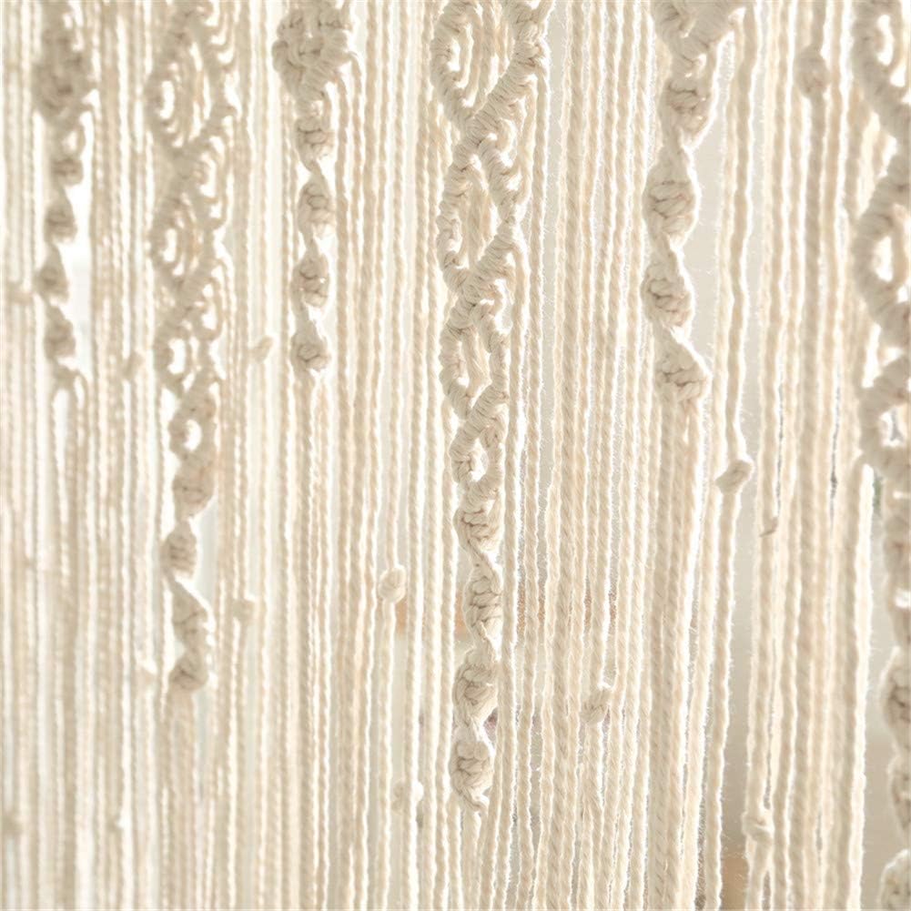 Bohemian Handmade Crochet Curtain – Boho Lace-Style Window Decor, Soft Yarn Macrame
